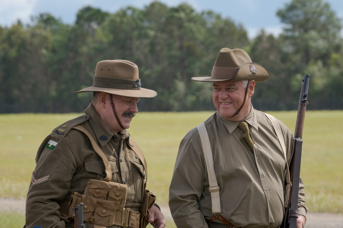 WW1 re-enactors at TAVAS GWFD 2018.