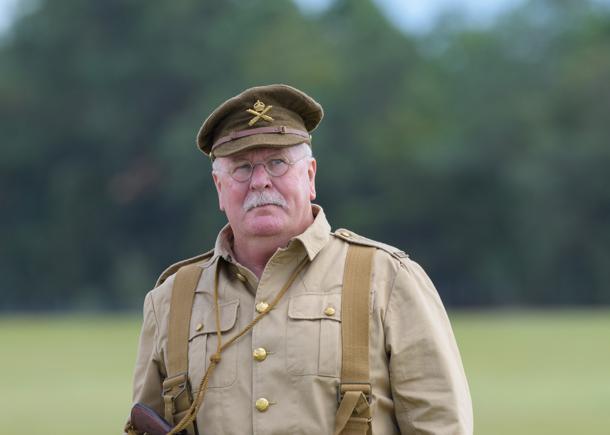WW1 re-enactor at TAVAS GWFD 2018.