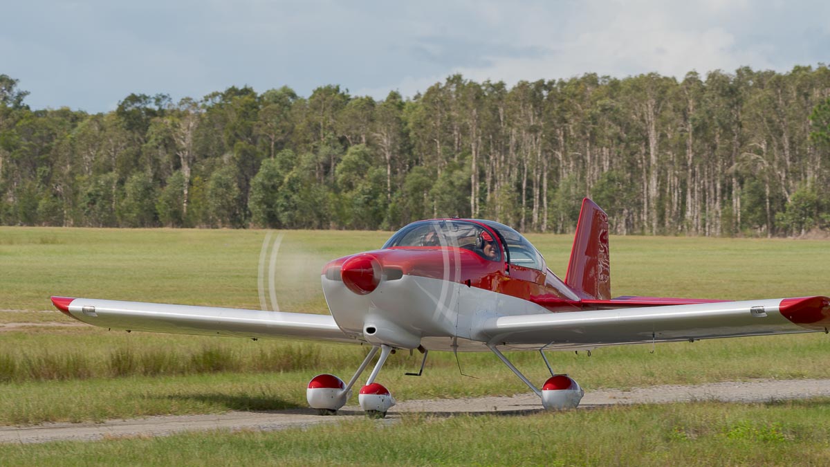 Van's Aircraft RV-6A VH-ZCZ taxiing at TAVAS GWFD 2018.