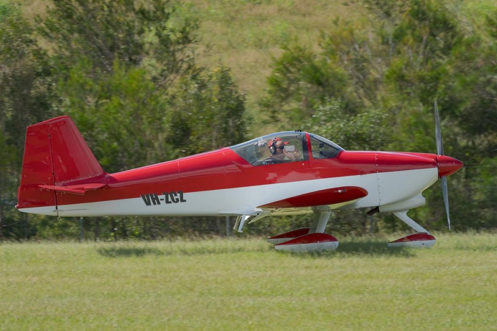 Van's Aircraft RV-6A VH-ZCZ taxiing at TAVAS GWFD 2018.