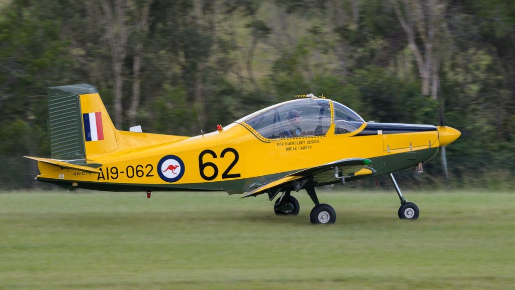 PAC CT/4A VH-CTQ landing at TAVAS GWFD 2018.