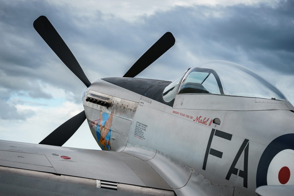 CAC CA-18 Mk21 Mustang "Snifter" VH-MFT on static display at TAVAS GWFD 2018.