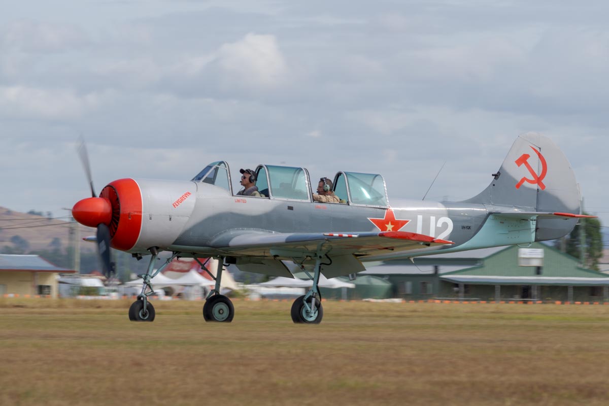 Yakovlev Yak-52 VH-YGK at Red Thunder 2018 airshow.