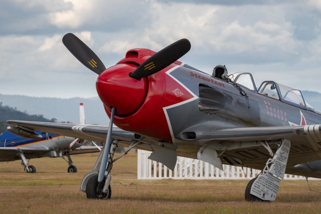 Yak-3UPW VH-YOV "Steadfast" at Red Thunder 2018 airshow.