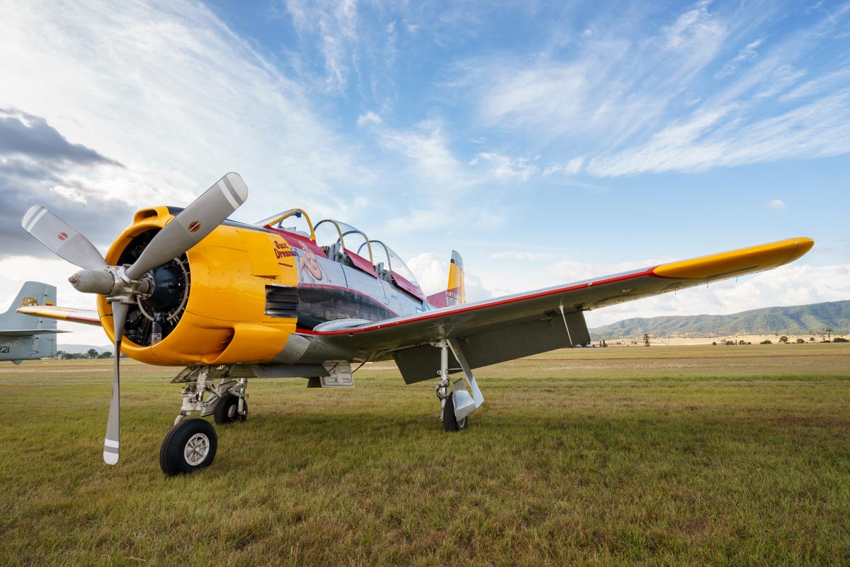 North American T-28D Trojan VH-ZUC.