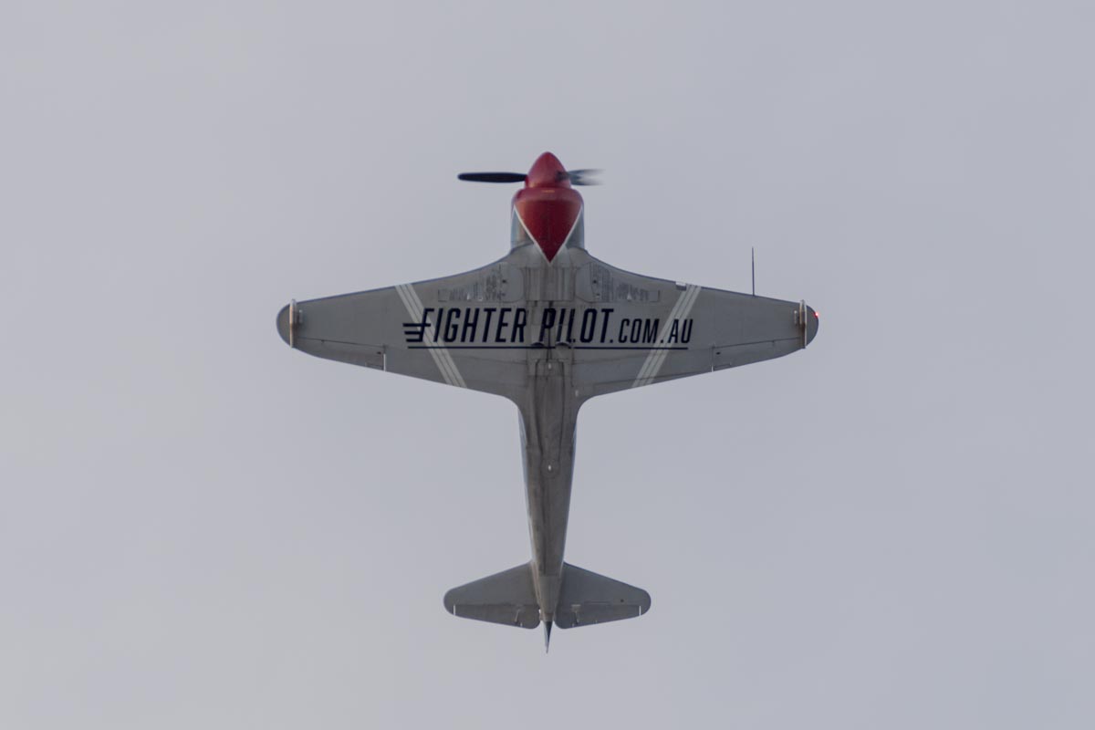 Yakovlev Yak-3UPW VH-YOV "Steadfast" during its display at Red Thunder 2018 airshow.