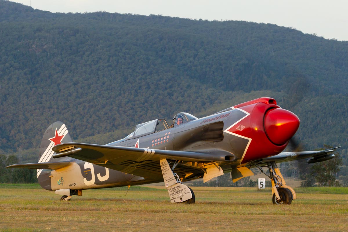 Yakovlev Yak-3UPW VH-YOV "Steadfast" at Red Thunder 2018 airshow.