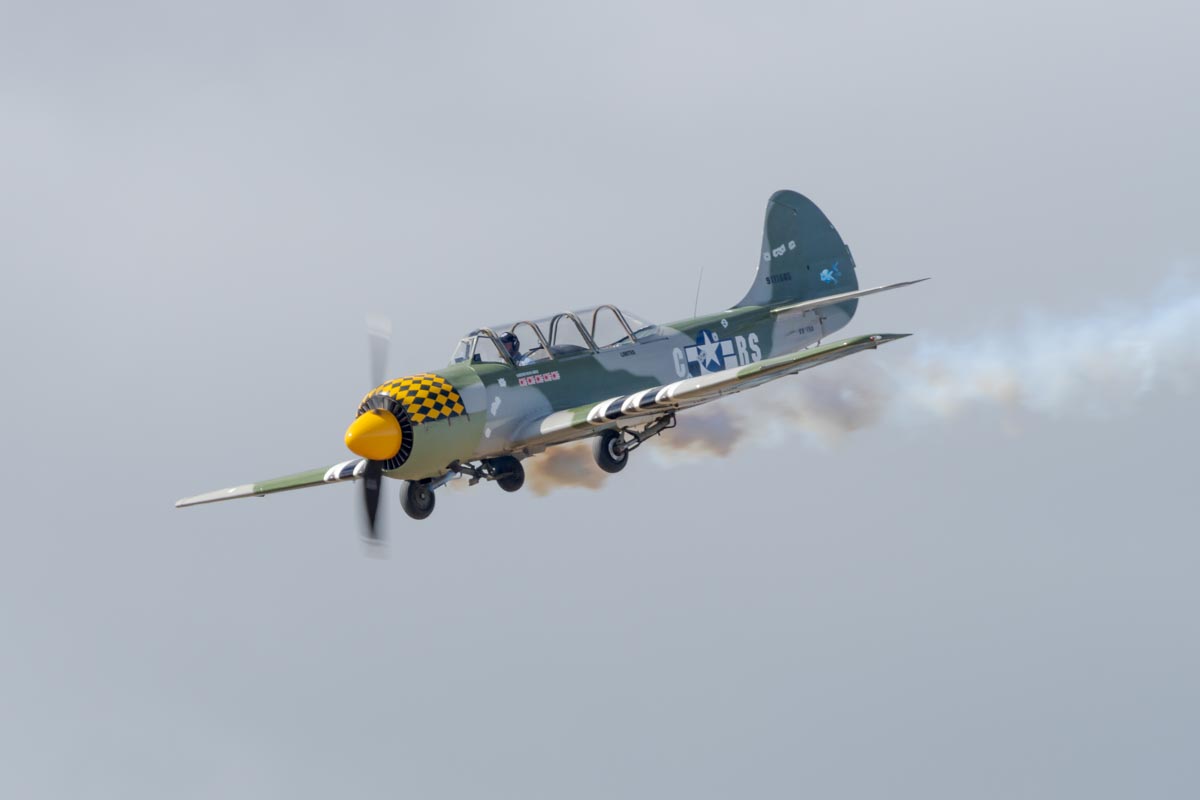 Yakovlev Yak-52 VH-YRO in action at Red Thunder 2018 airshow.