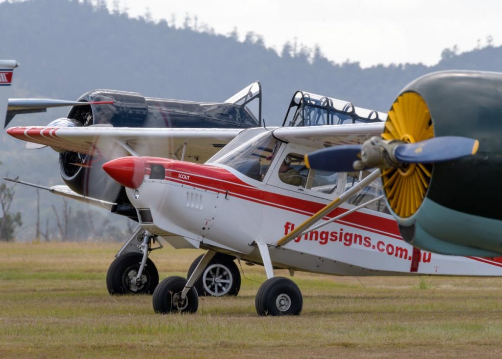 American Champion Aircraft Scout 8GCBC VH-CFZ at Red Thunder 2018 airshow.