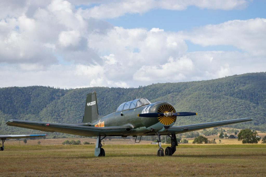 Nanchang CJ-6A VH-NNF in action at Red Thunder 2018 airshow.