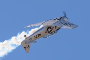 North American SNJ-5 Texan VH-USN in action at Red Thunder 2018 airshow.