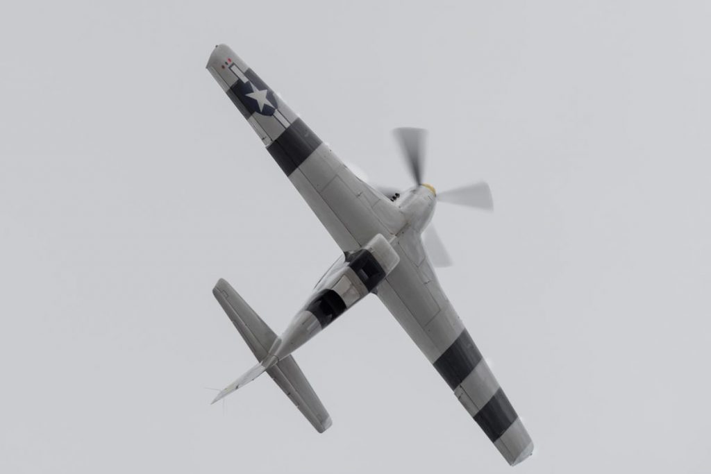 North American P-51D Mustang VH-FST in action at Red Thunder 2018 airshow.