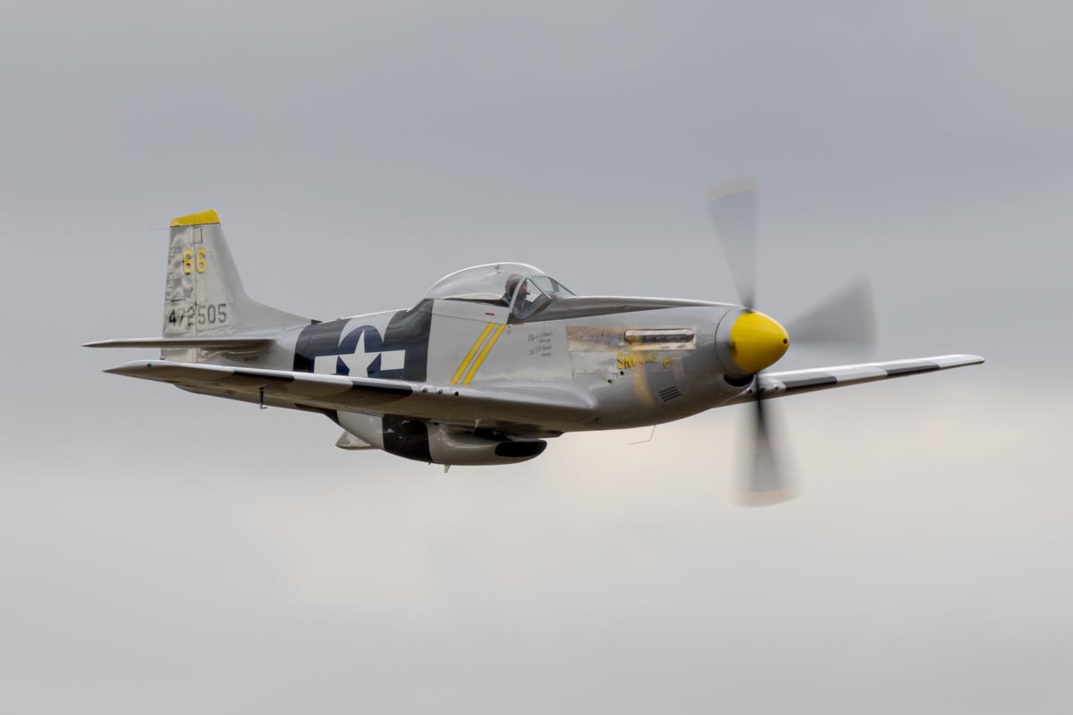 North American P-51D Mustang VH-FST in action at Red Thunder 2018 airshow.