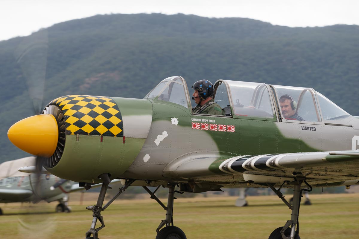 Yakovlev Yak-52 VH-YRO in action at Red Thunder 2018 airshow.
