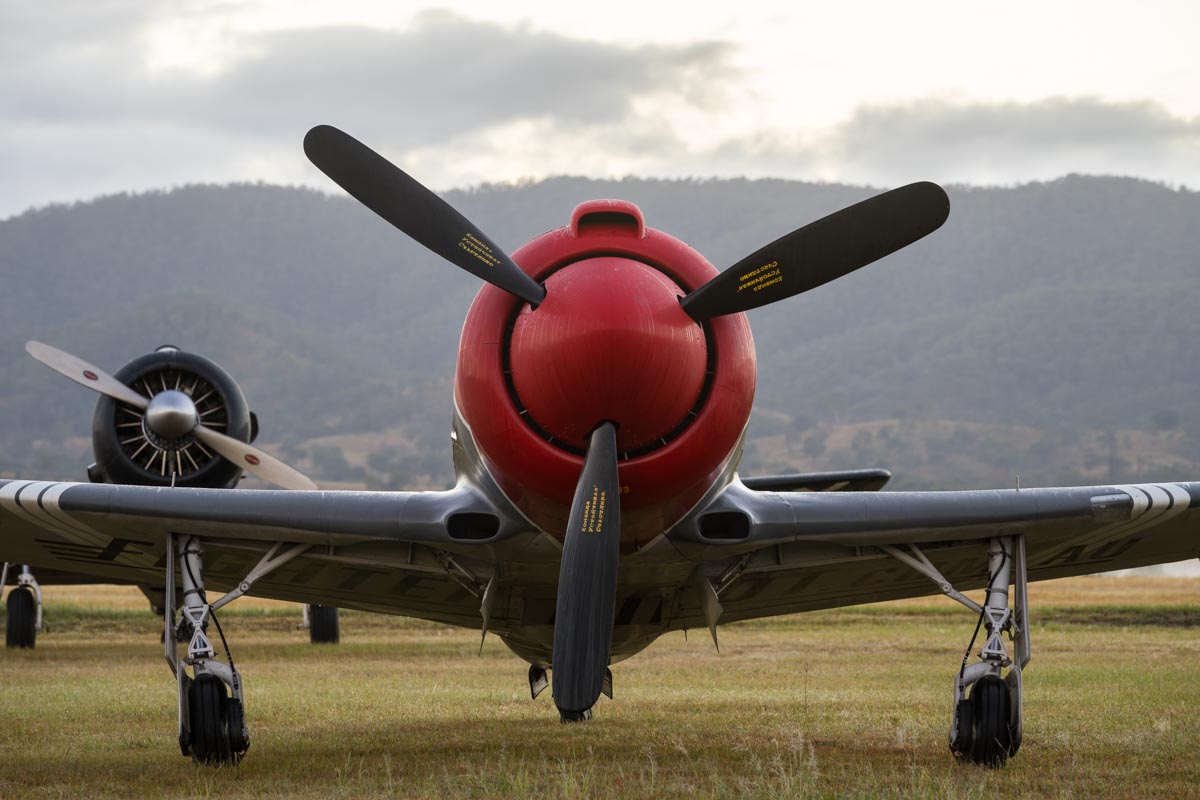 Yakovlev Yak-3UPW VH-YOV "Steadfast" at sunrise.