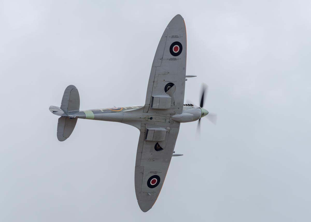 Supermarine Spitfire Mk XVI VH-XVI during its flying display at Red Thunder Airshow 2018.