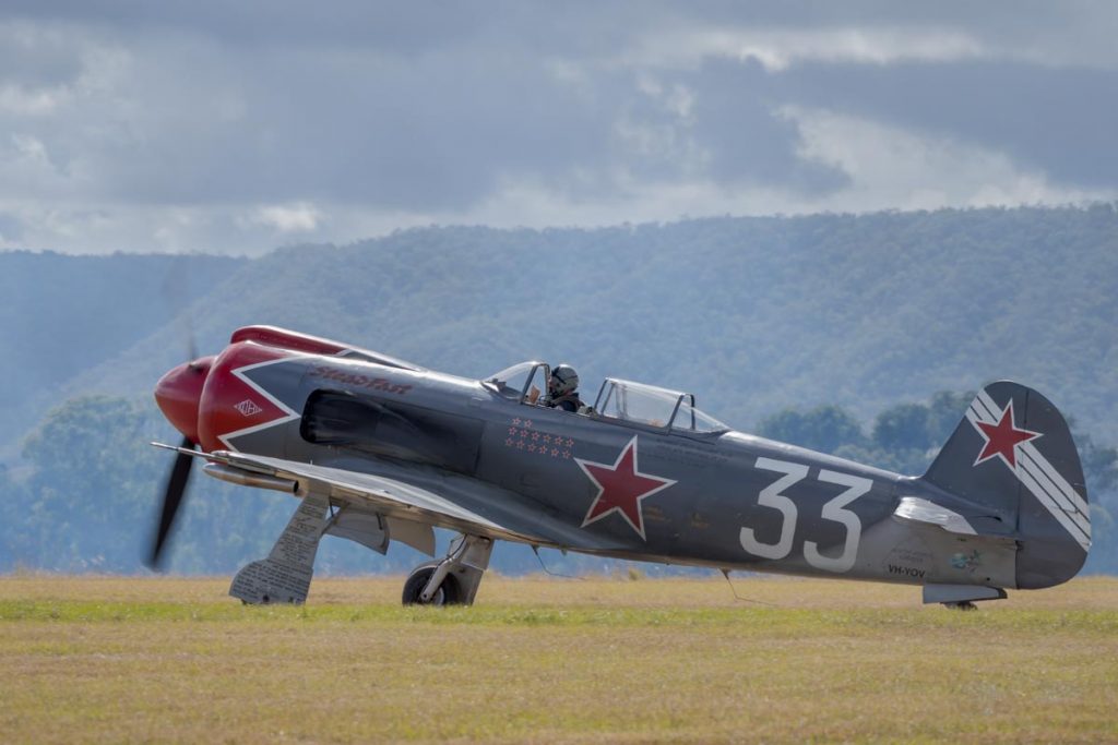Yakovlev Yak-3UPW VH-YOV "Steadfast" at Red Thunder 2018 airshow.