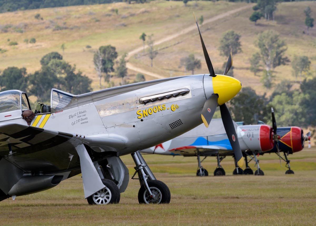 North American P-51D Mustang VH-FST at Red Thunder 2018 airshow.