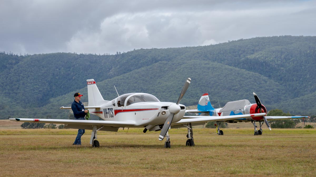 Glassair III VH-TCS at Red Thunder 2018 airshow.