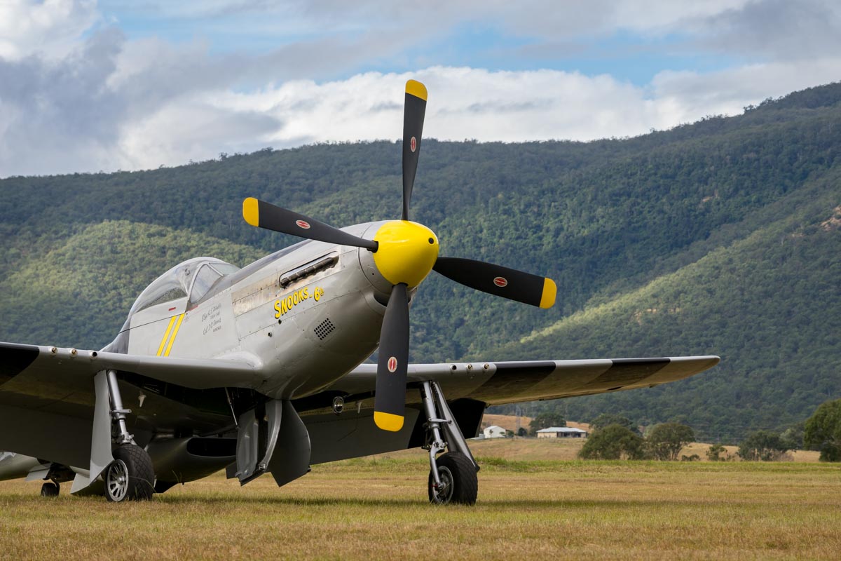 North American P-51D Mustang VH-FST at Red Thunder 2018 airshow.