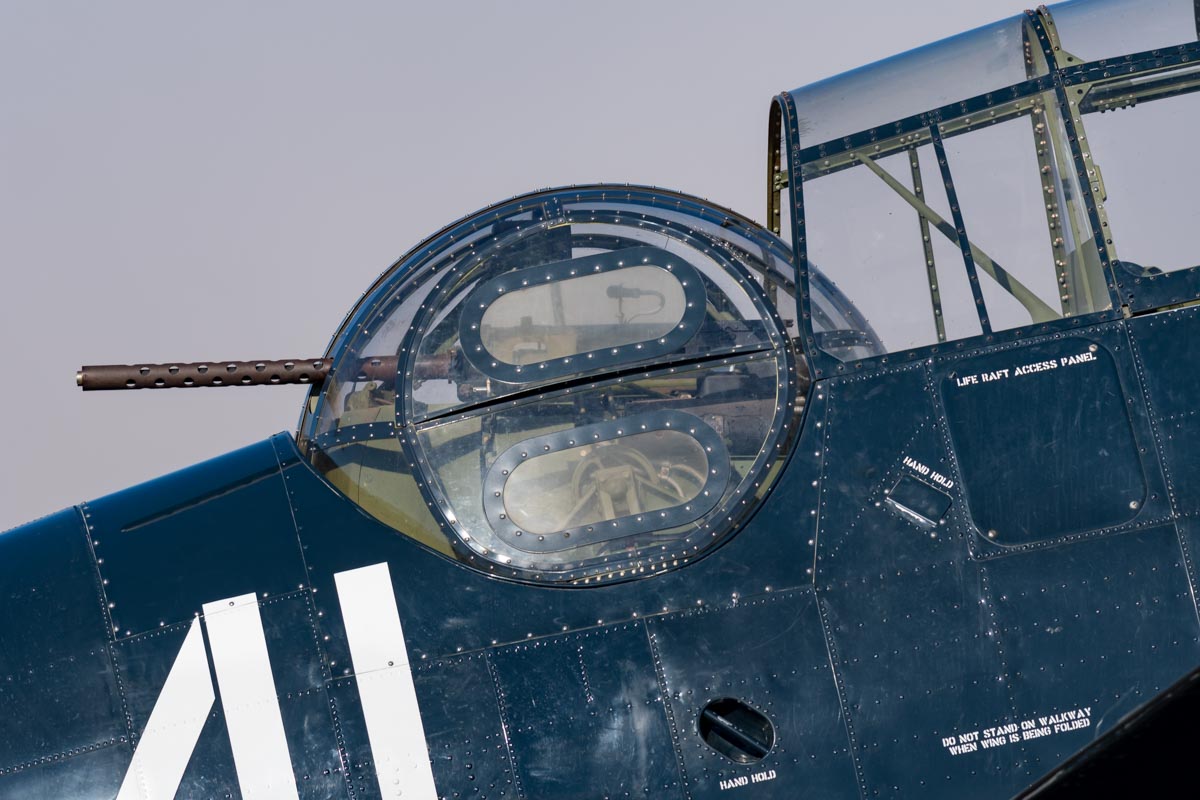 Detail shot of Grumman TBM-3E Avenger VH-MML ball turret.