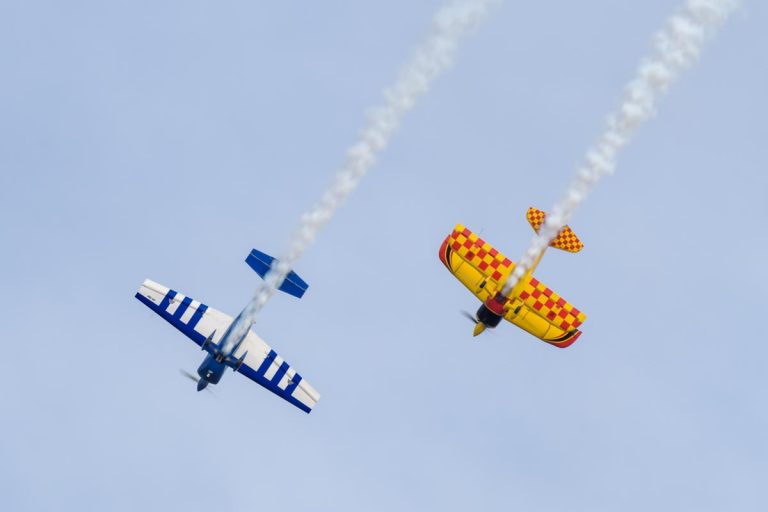 Paul Bennet Airshows WolfPitts Pro VH-PVB and Rebel 300 VH-TBN performing their aerobatic display at Lismore Aviation Expo 2018 public airshow.
