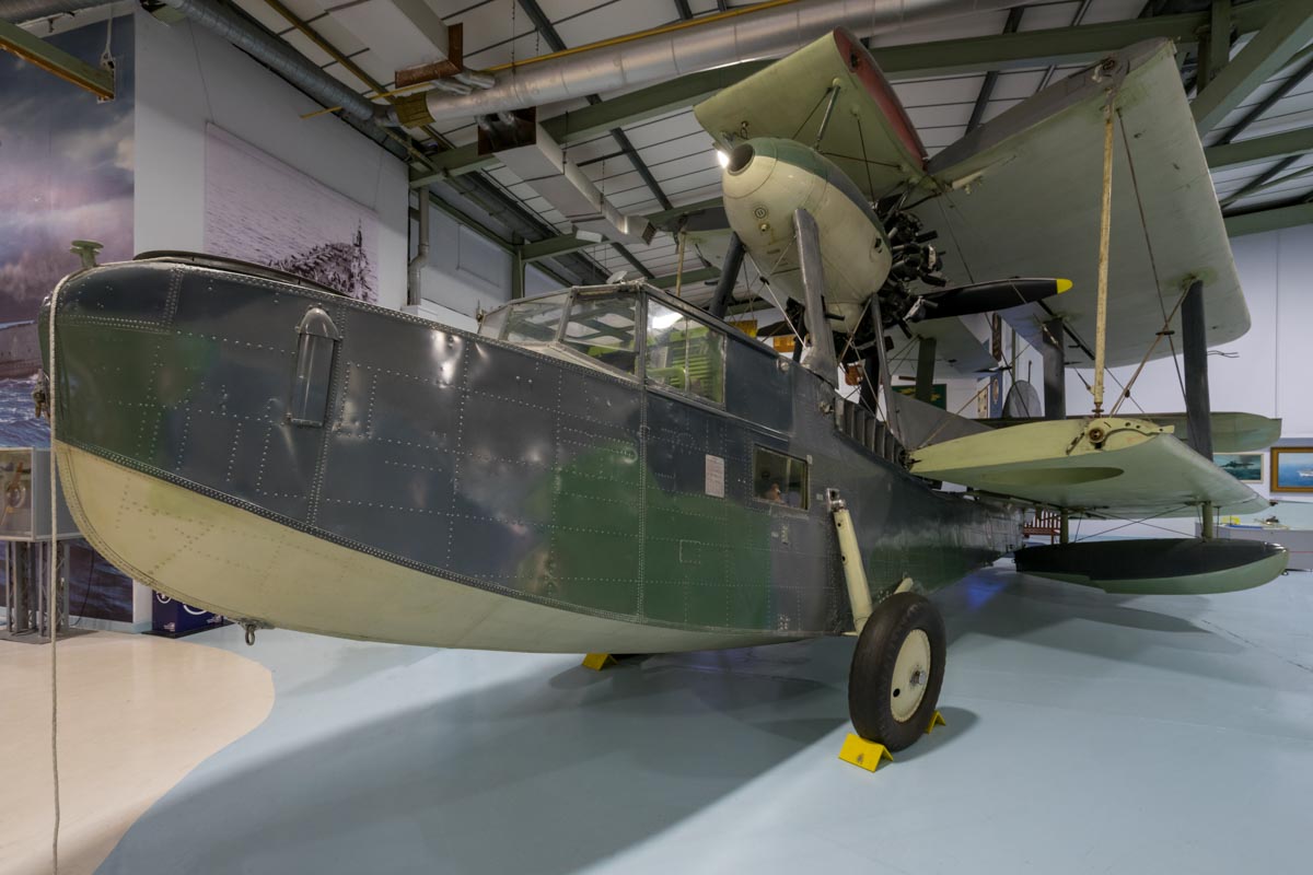 Supermarine Walrus I L2301 on display at the the Royal Navy Fleet Air Arm Museum