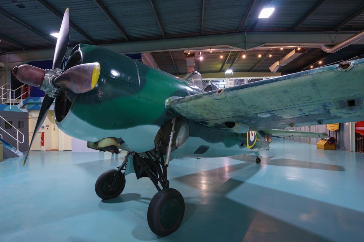 Grumman Martlet (Wildcat) Mk I AL246 on display at the Royal Navy Fleet Air Arm Museum.
