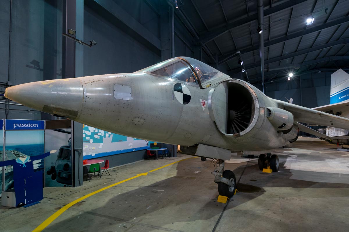 Hawker Siddeley P.1127 XP980 on display at the Royal Navy Fleet Air Arm Museum.