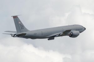Boeing KC-135R Stratotanker 58-0093 takes off from Brisbane (YBBN) on a mission to refuel a USAF B-52 over the Coral Sea.